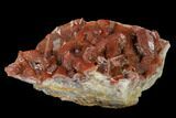 Natural, Red Quartz Crystal Cluster - Morocco #138896-3